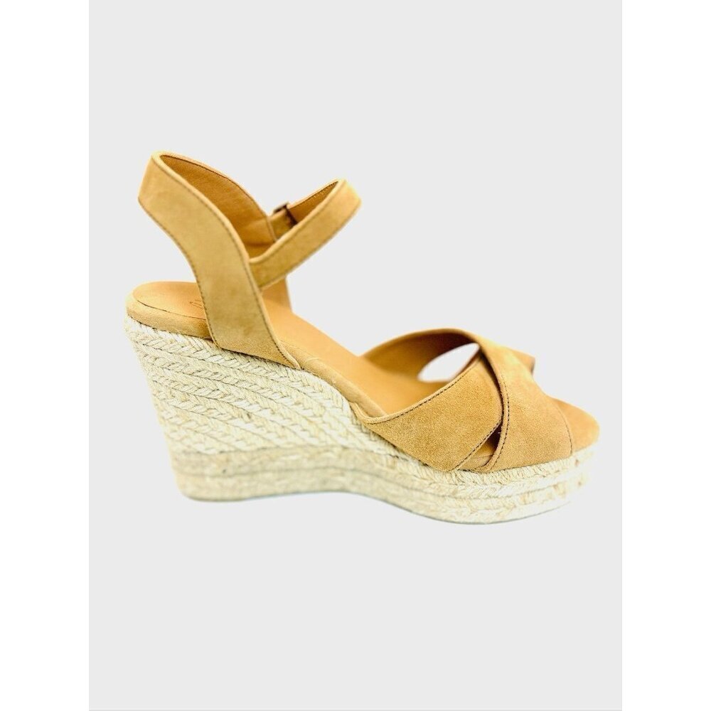 Castaner Wedge Heel in Tan Suede Made In Spain 37 - Picture 6 of 13